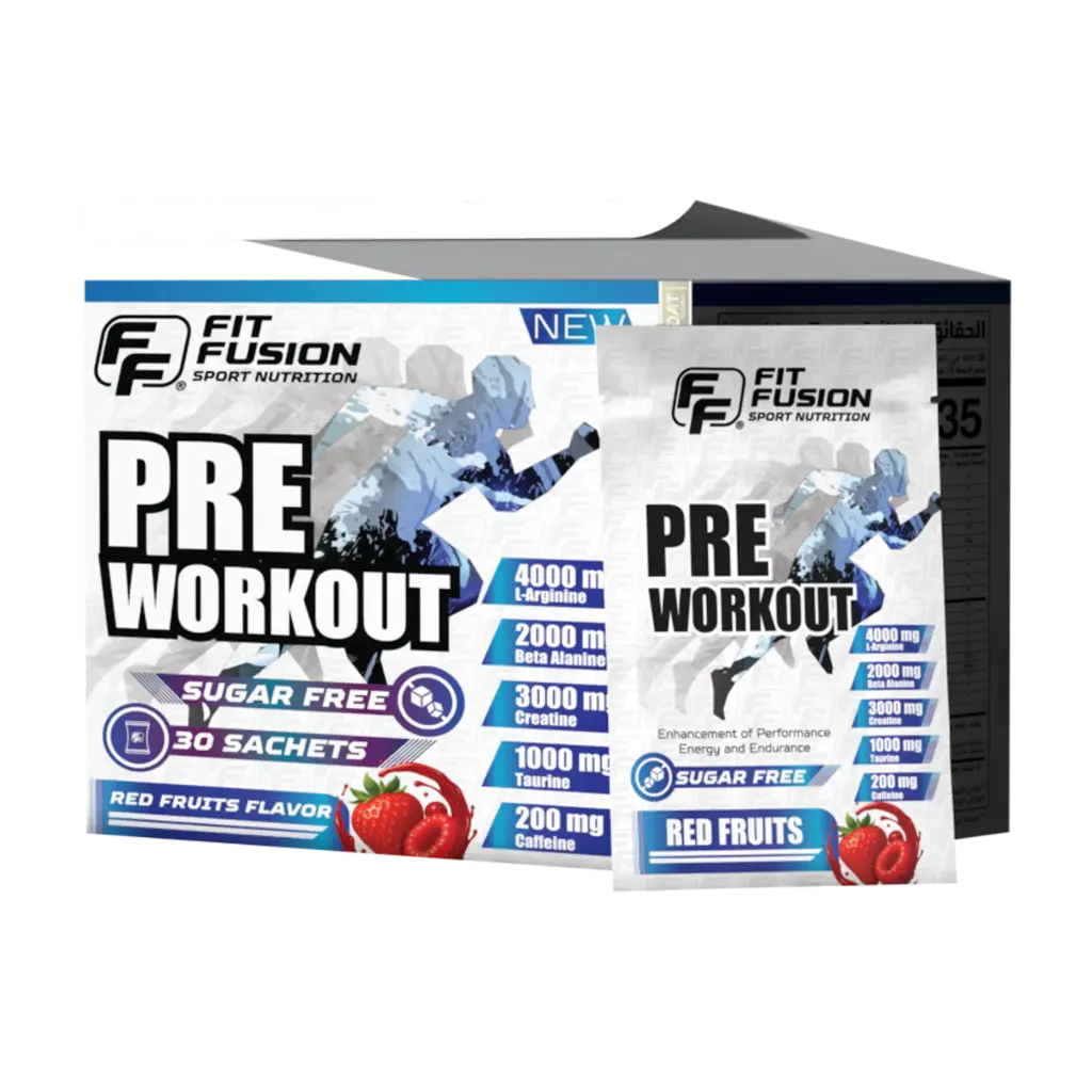 FitFusion Pre-Workout Red Fruits [15g] Box 30 Sachets