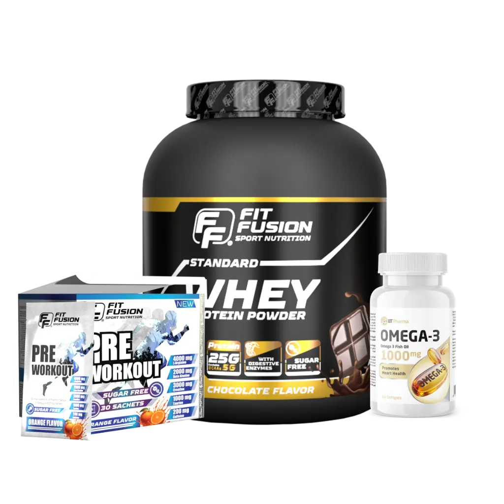 Combo (Whey & Pre-Workout Box & Omega)