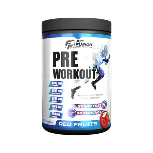 [FP029] FitFusion Pre-Workout Red Fruits [450g] Bottle 30 Servings