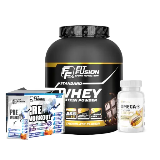 [FP050] Combo (Whey & Pre-Workout Box & Omega)